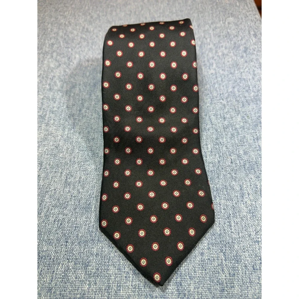 Vintage Givenchy Monsieur Men's 100% Italian Silk Tie Black 57